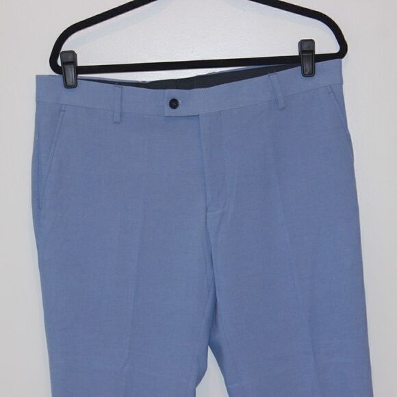 The Savile Row Blue Brixton Pants Men Size 36 - Picture 3 of 12